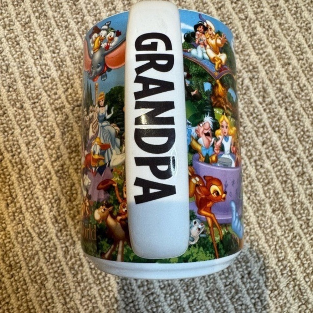 Disney Theme Park Grandpa Coffee Mug Cup World of Disney Characters